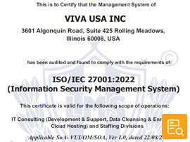 ISO 27001-2022 Certification