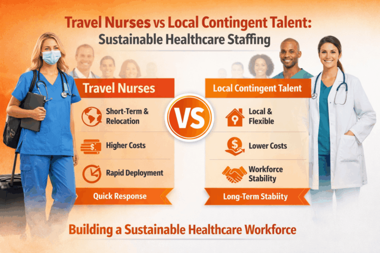 Travel Nurses vs. Local Contingent Talent: What’s More Sustainable for Healthcare Staffing?
